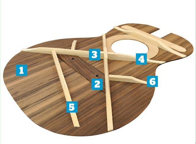 Acoustic Guitar Internal Structure -The Construction of Top