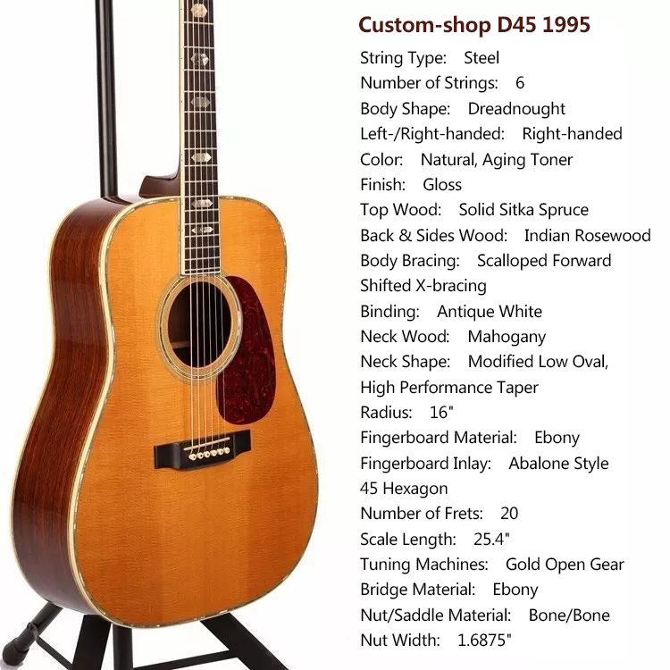 Legendary classics, when 1979 meets 1995 ---- Martin D-45 guitar